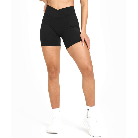Oner Active Pants - Oner Active Black Unified Wrap Shorts 6" Size S